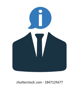 Query, support icon. Editable vector isolated on a white background.