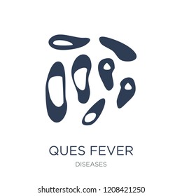 Ques fever icon. Trendy flat vector Ques fever icon on white background from Diseases collection, vector illustration can be use for web and mobile, eps10