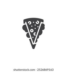 Quesadilla with fillings vector icon. filled flat sign for mobile concept and web design. Quesadilla sandwich glyph icon. Mexican fast food symbol, logo illustration. Vector graphics