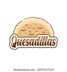 Quesadilla logo design vector illustration template