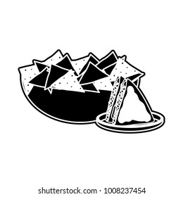 Quesadilla and nachos design