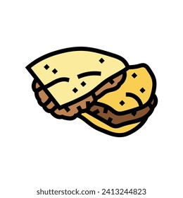 quesadillas mexican cuisine color icon vector. quesadillas mexican cuisine sign. isolated symbol illustration