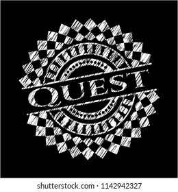 Quest chalkboard emblem