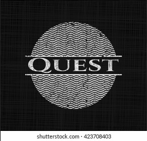 Quest with chalkboard texture