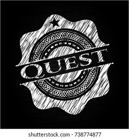 Quest with chalkboard texture