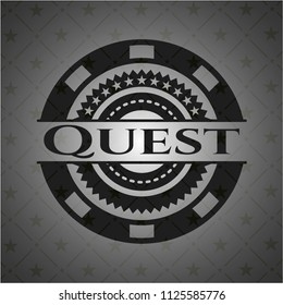 Quest dark emblem. Retro