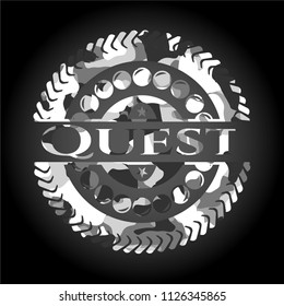 Quest grey camo emblem