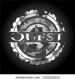 Quest grey camo emblem