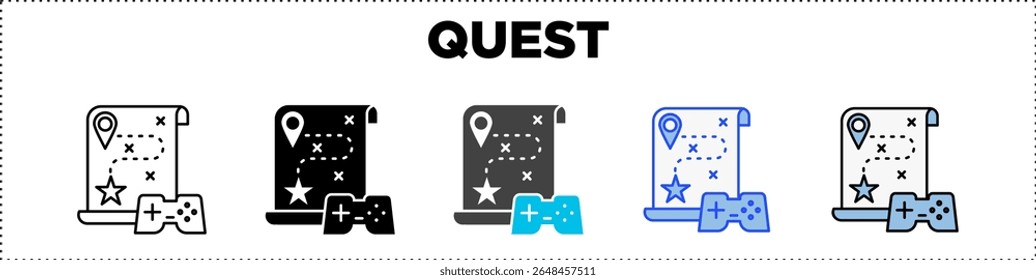 Quest-Symbol-Paket-Zeilensymbol