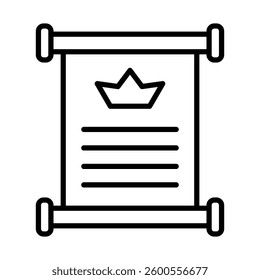 Quest Icon Vector Line Icon Design