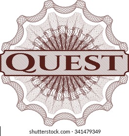 Quest money style rosette