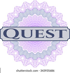 Quest money style rosette