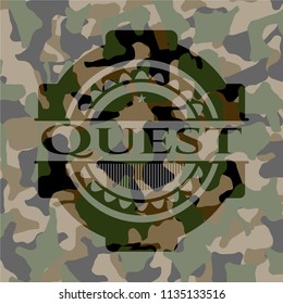 Quest on camo pattern