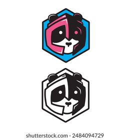 Quest Panda gamer logo avatar
