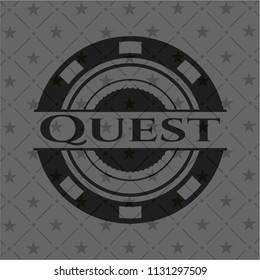 Quest realistic black emblem