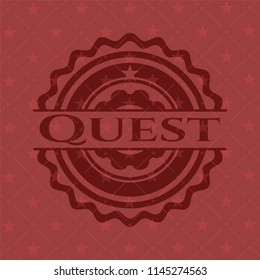 Quest red icon or emblem