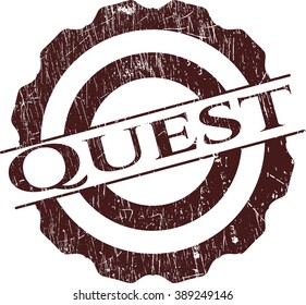 Quest rubber grunge texture stamp