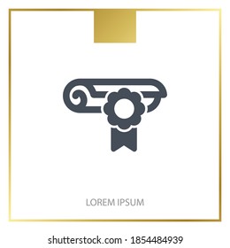 icono de desplazamiento de la misión. Ilustración del vector EPS 10.