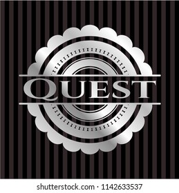 Quest silvery shiny badge