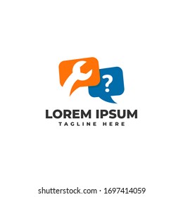 Question and Answer about Repair Logo Vector Icon Illustration