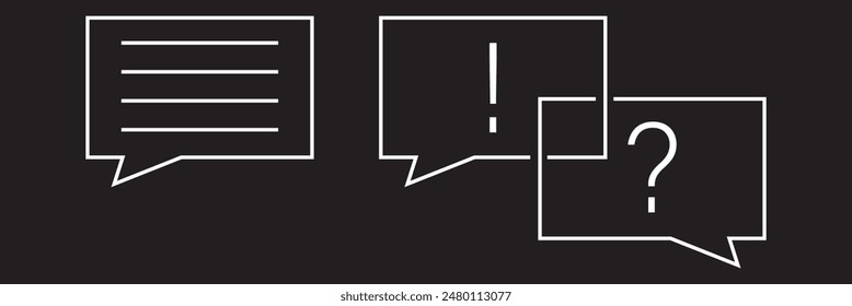 question and answer bubble like qa icon. linear flat trend modern logotype graphic stroke art design web element isolated on white background. concept of advice symbol or did you know or quick tips