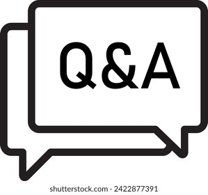 Question and Answer bubble vector