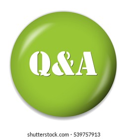 question and answer button