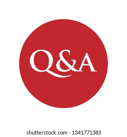 Question And Answer Icon. Communication Illustration As A Simple Vector Sign & Trendy Symbol for Design and Websites, Presentation or Mobile Application. 