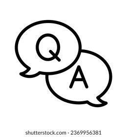 Question and answer icon design, bubble chat vectors