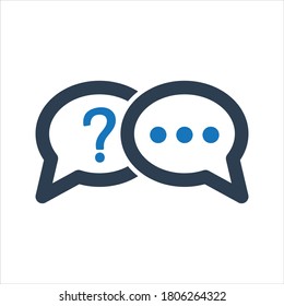 Question answer icon. Interview Question Icon. 