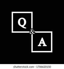 Question and answer icon , Q and A icon design vector for multiple use 