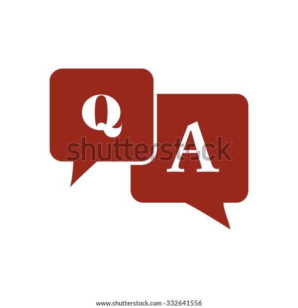 Question Answer Icon Qa Sign Symbol のベクター画像素材 ロイヤリティフリー