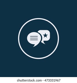 Question answer icon. Q&A symbol. Flat sign vector illustration