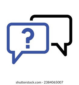 Question Answer Icon, Vector Graphics