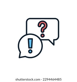 Question and Answer icon in vector. Illustration