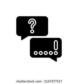 Question And Answer icon in vector. logotype