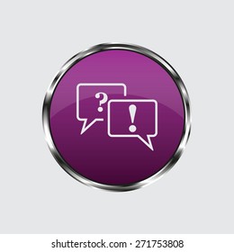 question and answer marks with speech bubbles