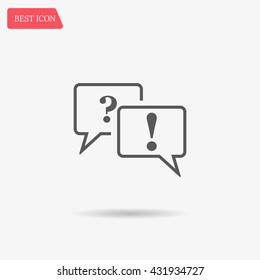 question and answer marks with speech bubbles