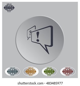 question and answer marks with speech bubbles