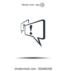 question and answer marks with speech bubbles