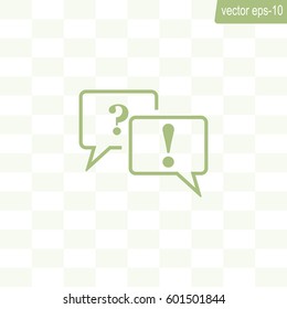 question and answer marks with speech bubbles