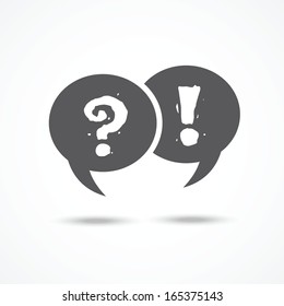 Question and answer on word bubble speech