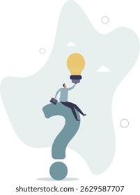 Question and answer, q and a or solution to solve problem, FAQ frequently asked question, help or creative thinking idea concept. character life .