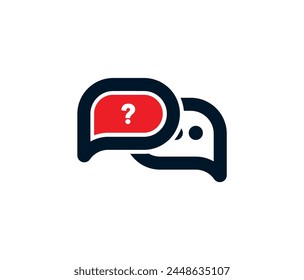 signo de pregunta y respuesta sobre fondo blanco