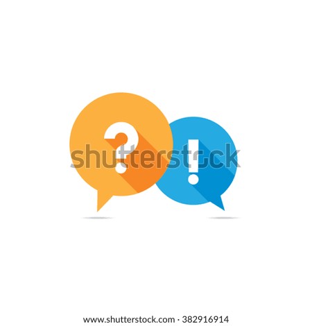 Question and Answer Speech Bubble Symbol