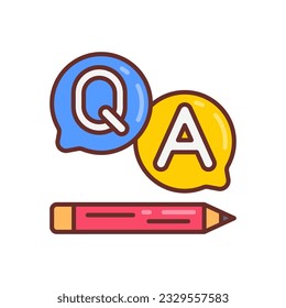 Question And Answers icon in vector. Illustration