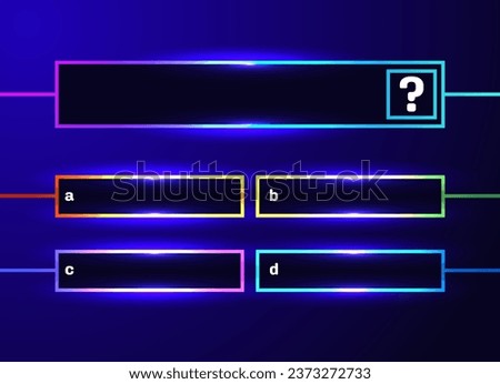 Question and answers windows. Background for quiz game, template for exam, tv show, school, examination test. Quiz Time design