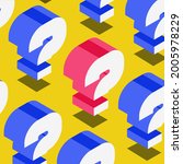 Question background isometric style, quiz symbol, examination test, bubble text, help sign, faq, banner. Question mark stamp. Ask help concept illustration. Vector 10 eps
