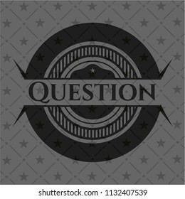 Question black badge