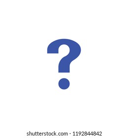 question blue icon